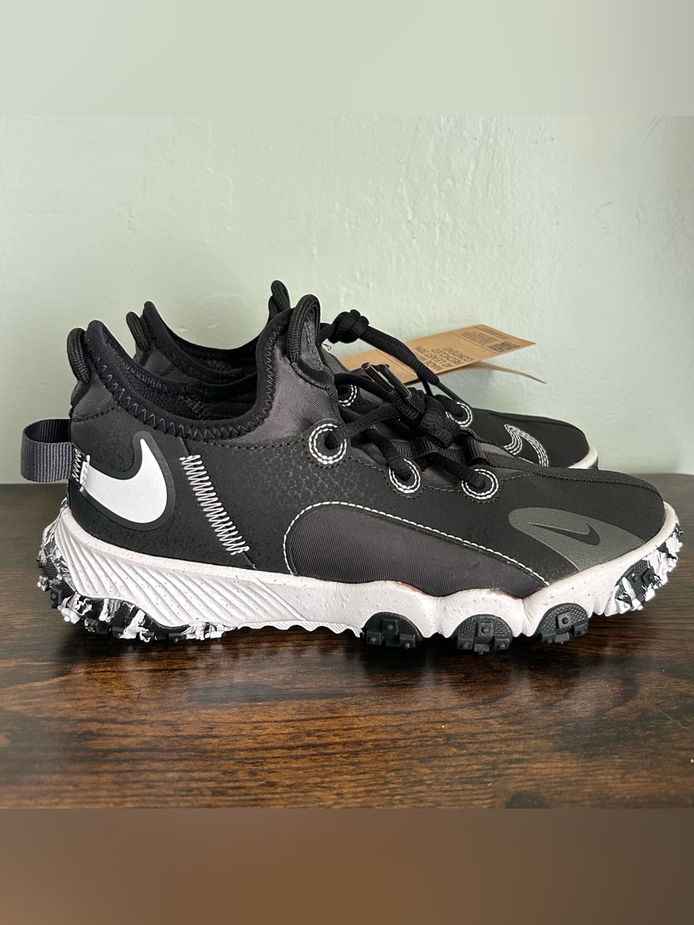Nike Kid's Future Field Turf Baseball Shoes Black Size 5 Youth DJ6949-002